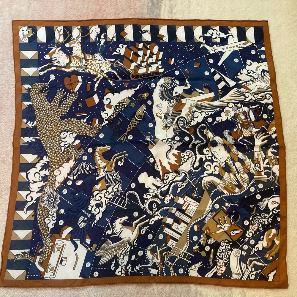Hermes 70cm silk scarf - L’Epopee d’Hermes